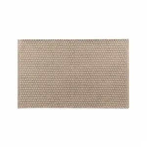 Douceur d'Intérieur Bricoline - Tapis déco en coton tissé Marron Clair 50x80 cm