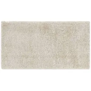 Comparateur de prix : Tapis Shaggy Uni "Tango" 60x110cm Naturel