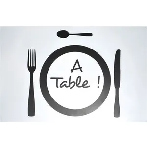 Douceur d'Intérieur set de table 28.5 x 44 cm polypropylene transparent a table Décorline pas cher