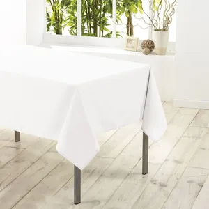 Comparateur de prix : Douceur d'Intérieur Nappe rectangulaire unie en 200 cm ESSENTIEL blanc