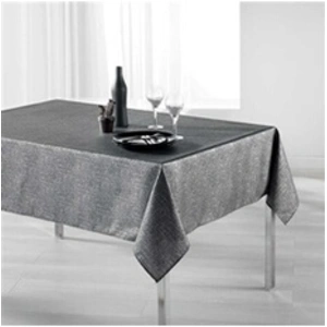 Comparateur de prix : Nappe rectangle 150 x 200 cm polyester imprime argent palacio Anthraci...