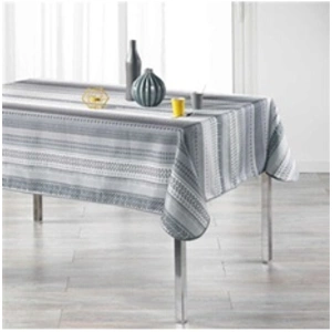 Comparateur de prix : DOUCEUR D'INTERIEUR Nappe anti tache rectangle 150 x 240 cm polyester chacana Gris