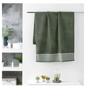 Comparateur de prix : DOUCEUR D'INTERIEUR CDaffaires Drap de douche 70 x 130 cm éponge unie jacquard Belina Kaki
