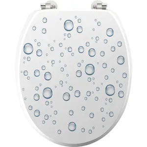 Comparateur de prix : Douceur d'Intérieur, Abattant de WC (37 x 46 cm) Bubble, MDF Imprimé