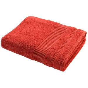 Comparateur de prix : DOUCEUR D'INTERIEUR Drap De Bain "tendresse" 90x150cm Terracotta - Paris Prix Orange