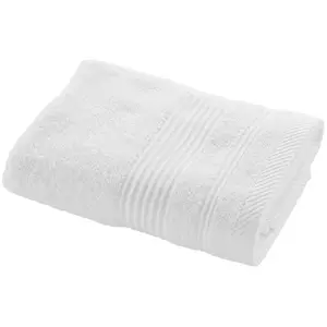 Comparateur de prix : Douceur d'Intérieur, Serviette de Toilette (50 x 90 cm) Tendresse Blanc, Eponge Unie