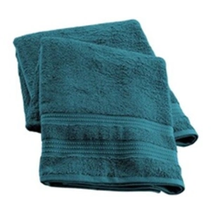 Douceur d'Intérieur Lot de 2 draps de bain Bio Orage - Taille 90 x 150 - Bleu pas cher