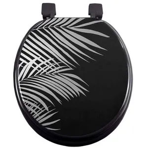 Comparateur de prix : Douceur d'Intérieur Abattant WC - PARIS PRIX - Modèle Orbella - 47cm - Noir & Argent - Universel