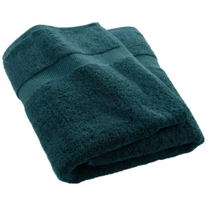 Douceur d'intérieur - Drap de Bain Elegance bleu - 90x150 cm 90x150 cm pas cher
