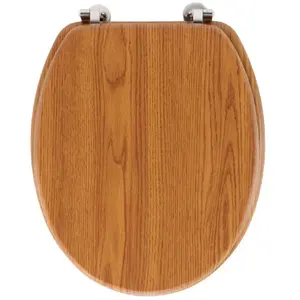 Comparateur de prix : Douceur d'Intérieur Abattant wc - - Effet bois (45x37.5x5.5 cm - Marron Clair)