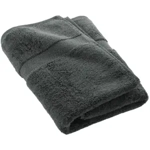 Drap De Douche "elegance" 70x130cm Anthracite pas cher