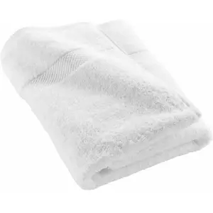 Comparateur de prix : Drap de Douche "Elegance" 70x130cm Blanc