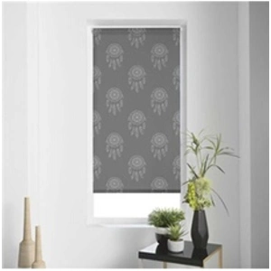 DOUCEUR D'INTERIEUR STORE ENROULEUR IMP. JAPONAIS 90 x 180 CM POLYESTER KAYA GRIS pas cher