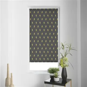DOUCEUR D'INTERIEUR Store tamisant imprimé métallisé 60 x 180 cm polyester verdura Anthracite
