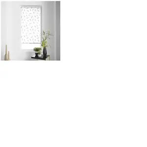 Douceur d'Intérieur Store enrouleur imp. japonais 45 x 180 cm polyester envolea Blanc pas cher