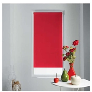 DOUCEUR D'INTERIEUR STORE ENROULEUR OCCULTANT 90 x 180 CM POLYESTER OCCULT ROUGE pas cher