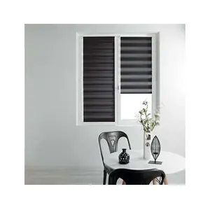 DOUCEUR D'INTERIEUR Store enrouleur jour et nuit 90 x 180 cm polyester daynight Noir pas cher