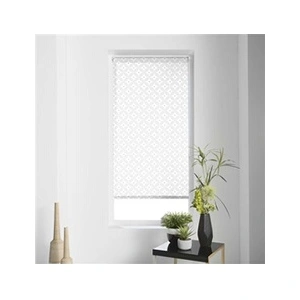 Douceur d'Intérieur Store enrouleur imp. japonais 90 x 180 cm polyester modern Blanc pas cher
