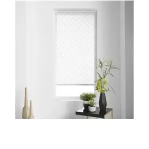  douceur d'Intérieur Store enrouleur imp. japonais 60 x 90 cm polyester modern Blanc pas cher