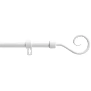 Comparateur de prix : Kit tringle extensible en métal 120 à 210 cm blanc