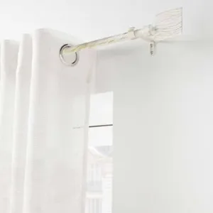 Comparateur de prix : Kit de tringle extensible patiné or (120-210 cm - Blanc)