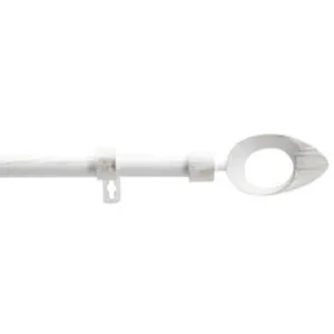 Comparateur de prix : Kit tringle extensible en métal 120 à 210 cm blanc et or