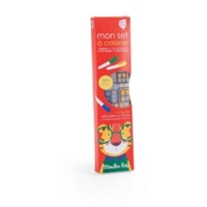 Comparateur de prix : Set en silicone à colorier + 5 feutres Les Popipop Moulin Roty
