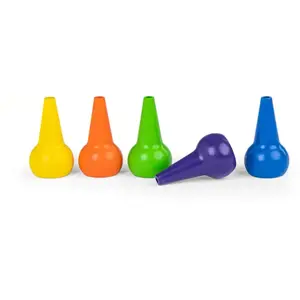 5 crayons de cire Les Popipop Moulin Roty pas cher