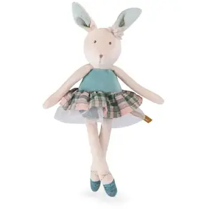 Petite peluche lapin bleu La petite école de danse Moulin Roty pas cher