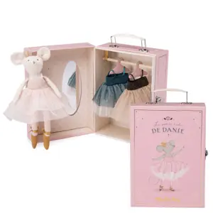 Valise à tutus souris La petite école de danse Moulin Roty pas cher