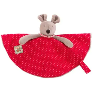 Moulin Roty Doudou Attache Tétine Souris Personnalisable La Grande Famille - Moulin Roty pas cher