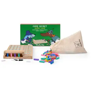Comparateur de prix : Code secret en bois Les Loufoques Moulin Roty
