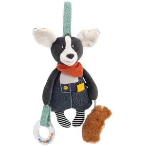 Peluche d'activités à suspendre Puce le chien Puce & Pilou Moulin Roty pas cher