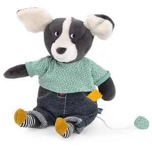 Peluche musicale chien Puce & Pilou Moulin Roty pas cher