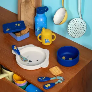 Set vaisselle silicone Puce & Pilou Moulin Roty