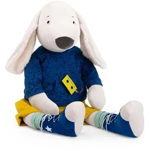 Peluche géante Pilou le chien Puce & Pilou Moulin Roty pas cher