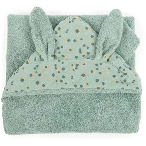 Sortie de bain sauge Trois petits lapins Moulin Roty pas cher