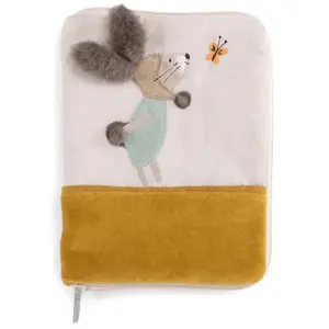 Moulin Roty Protège carnet de santé Trois petits lapins pas cher