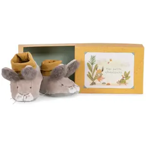Moulin Roty Chaussons lapin Trois petits lapins (0-6 mois)