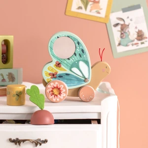 Comparateur de prix : Papillon à tirer trois petits lapins Moulin Roty