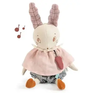 Comparateur de prix : Moulin Roty Peluche musicale Lapin Après la pluie (36 cm)