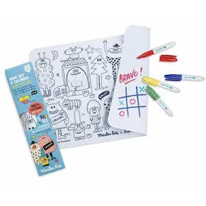 Superpetit - Mini set de table à colorier The Smouks avec 4 feutres - ...Vendu parnature-et-decouvertes