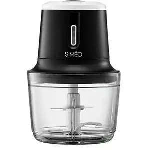 Comparateur de prix : Siméo Hachoir électrique sans fil rechargeable 2 vitesses bol verre 200 W Simeo