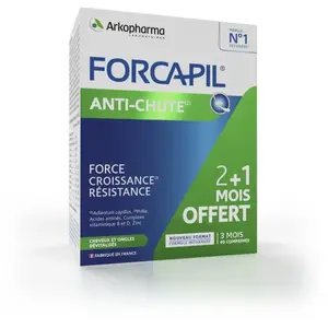 Comparateur de prix : Arkopharma Forcapil Anti-Chute Cheveux Zinc Vitamine B 90 comprimés