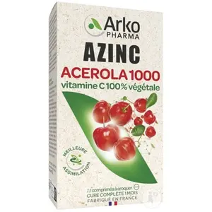 Comparateur de prix : Arkopharma Azinc Naturel Acerola 1000 Bio 15 comprimés