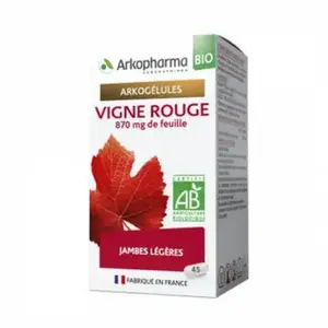 Comparateur de prix : Arkopharma Arkogélules Jambes Légères Vigne Rouge Bio 150 gélules