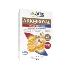 Comparateur de prix : Arkopharma Arkoroyal Vitadéfenses 1000mg 20 Ampoules x 10ml