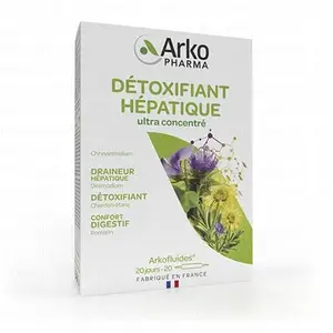 Arkopharma Arkofluides Détoxifiant Hépatique 20 Ampoules