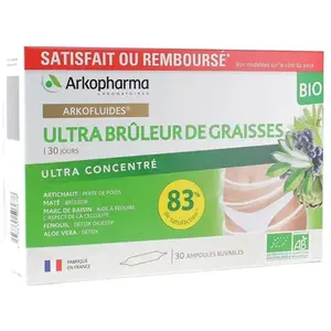 Comparateur de prix : Arkopharma Arkofluides Ultra Bruleur de Graisses 30 ampoules
