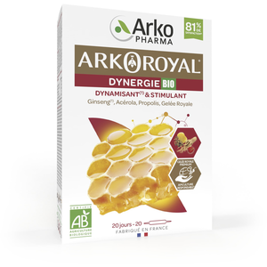 Comparateur de prix : Arkopharma Arkoroyal Dynergie Bio 20 ampoules de 10 ml